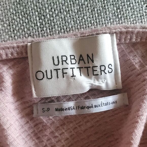 Urban Outfitters Women's Pink Crop Top Small Smocked band - Picture 6 of 12